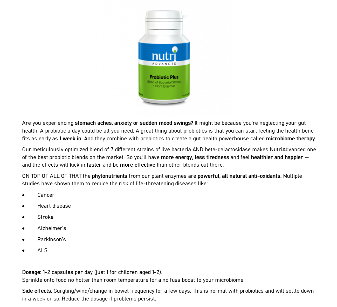 NutriAdvanced Probiotic Copy After