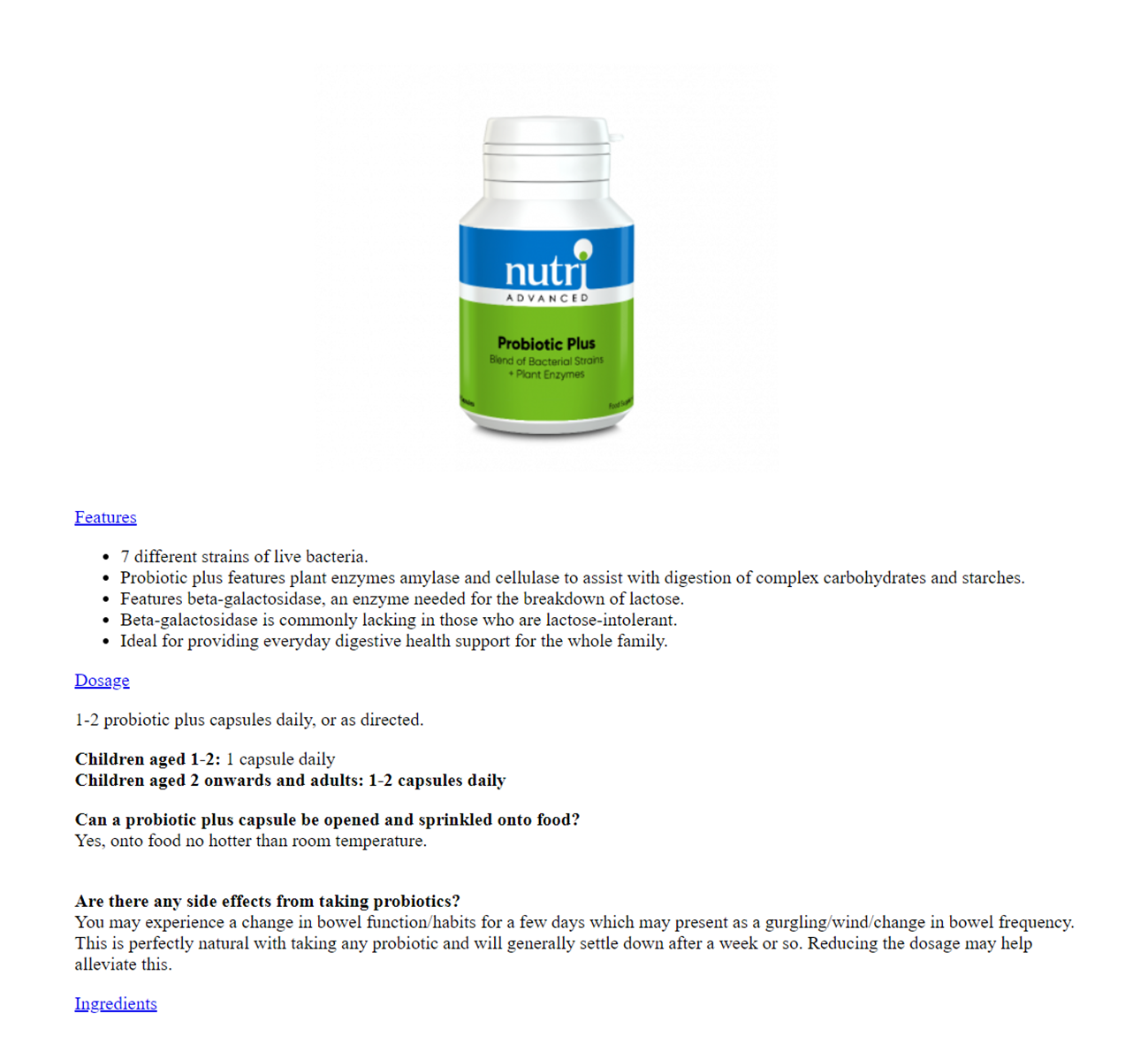 NutriAdvanced Probiotic Copy Before